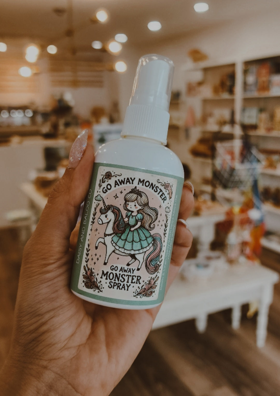 "Go away, Monster," Spray