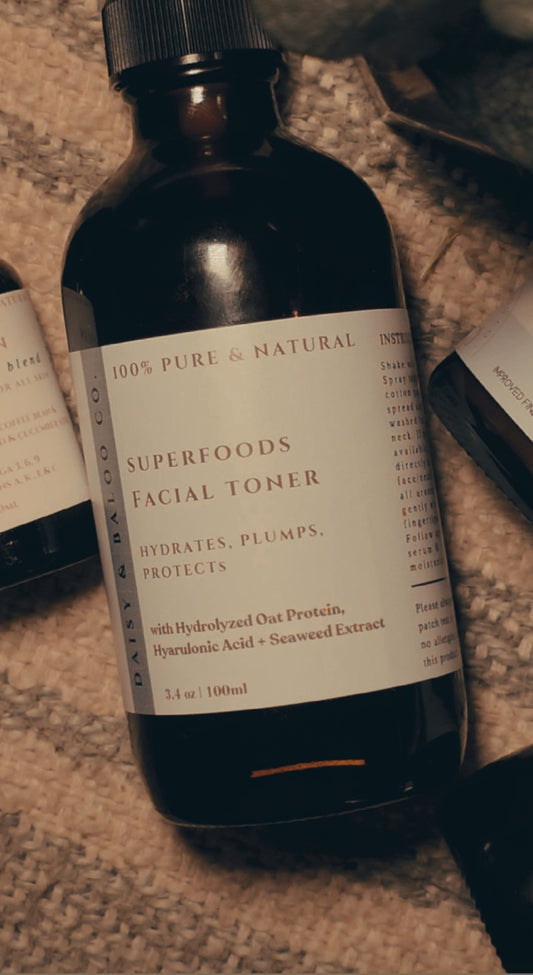 Superfoods Facial Toner – Protein | Daisy & Baloo